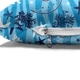 thumbnail image 4 of Seashells Pet Bed, Nautical Underwater Universe Design of All Creatures Scallop Motif Illustration, Resistant Pad for Dogs and Cats Cushion with Removable Cover, 24" x 39", Blue White, by Ambesonne, 4 of 4
