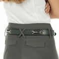 thumbnail image 3 of Equinavia Tirild Womens Leather Equestrian Horse Riding Belt with Bit Design, 3 of 12