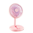 thumbnail image 2 of Fanshiluo Foldable USB Rechargeable Handheld Small Fan With Cell Phone Stand Desktop Fan, 2 of 8