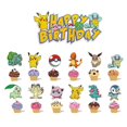 thumbnail image 4 of Juego de decoraciones para fiesta de cumpleaños de Pikachu, Pokémon, con pancartas, globos, adornos para tartas, suministros para fiestas temáticas infantiles, kit de Pikachu, 4 of 4