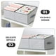 thumbnail image 2 of Contenedores de almacenamiento trapezoides cestas de armario grandes canasta de tela plegable cesta de ropa plegable, 2 of 5