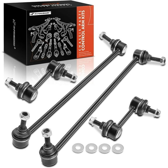 A-Premium Set of 4, Front & Rear Sway Bar Links Kit Stabilizer Bar Links, Compatible with Chevrolet Camaro 2010 2011 2012 2013