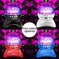 thumbnail image 2 of Graflsoa 360° Rotating LED Bluetooth Speaker with Disco Lights, Portable Bass Boost Sound System for Parties, KTV, Home Use, Black L-740, 2 of 6