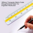 thumbnail image 4 of Triangular Scale Ruler Architectural Ruler Architect Scale Ruler for Draftsmen, 4 of 9