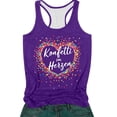 thumbnail image 4 of Summer Tank Tops for Women Casual Fit Women Tank Tops Loose Fit U Neck Racerback Sleeveless Workout Top Basic Tee Shirts(Purple, XL), 4 of 4