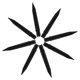 thumbnail image 5 of WRISTBIQUE 10Ud Estacas Negras Para Solar De Césped Con Antiviento Y Estructura Simple, 5 of 7