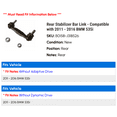 thumbnail image 2 of Rear Stabilizer Bar Link - Compatible with 2011 - 2016 BMW 535i 2012 2013 2014 2015, 2 of 2