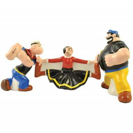 pix Popeye And Olive Oil Salt And Pepper Shakers olive oyl between popeye and brutus salt and pepper shakers