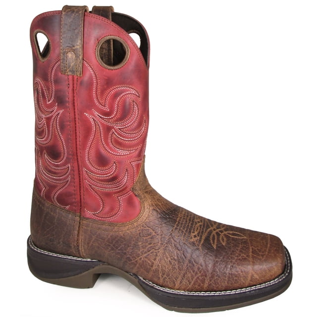 Bota vaquera Benton marrón / piel de manzana quemada para hombre - Talla EE. UU.: 7.5 Smoky Mountain Boots 4930-7.5D