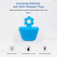 thumbnail image 4 of LSLJS Bathtub Stopper Washbasin Stopper Bathtub Plug Silicone Bathtub Stopper with Suction, Sink Plug for Bathroom, Kitchen and Laundry Universal Bath Tub Stoppers Recyclable Bathroom Accessories, 4 of 9