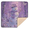 thumbnail image 6 of WOBOGO Whimsical Snowman Baby Playmats Extra Large Waterproof Rollable Activity Pads for Toddlers 50×50inch, 6 of 7
