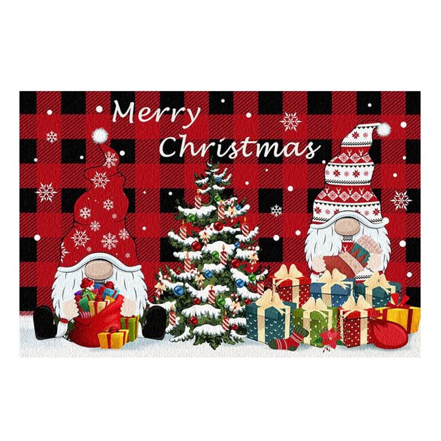 Canada Day 1PCS Christmas Decoration Doormat Farmhouse Happy Doormat Christmas Doormat Autumn Indoor Floor Mat Low Profile Entrance Rug Autumn Holiday Mat Christmas Non Visual Doorm My Items