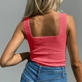 thumbnail image 4 of Lovskoo Summer Tops for Women 2024 Tank Tops Spaghetti Strap Sleeveless Solid Color Trendy Comfortable Breathable Blouses Tops Pink, 4 of 8