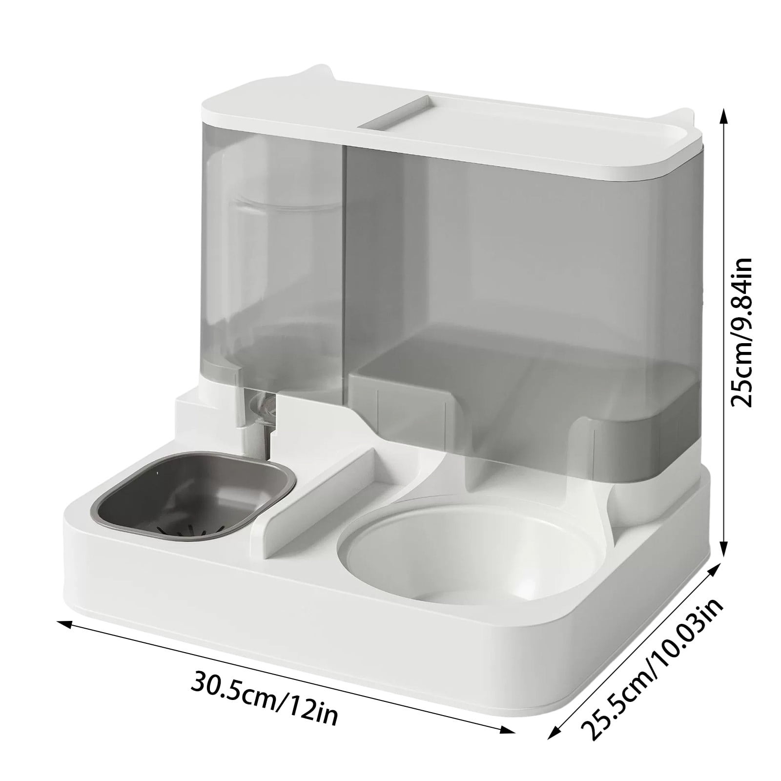 Automatic Pet Feeder for Cats & Small Dogs, 2-in-1 Smart Food Dispenser with Precise Meal Scheduling & Portion Control - Indoor Feeding Solution(Basic bowl)
