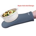 thumbnail image 5 of Alselo Manoplas De Horno Guantes De Cocina De Silicona Resistentes Al Calor Para 550 Grados Con Impermeables Y Antideslizantes Juego De 2 Guantes De Horno Para Hornear Cocinar Barbacoa Microondas Lava, 5 of 5