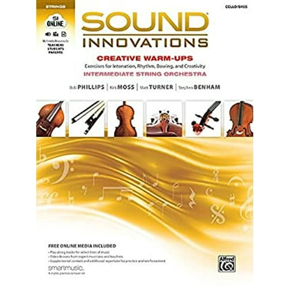 Pre-Owned Sound Innovations for String Orchestra -- Creative Warm-Ups : Exercises for Intonation, Rhythm, Bowing, and Creativity for Intermediate String Orchestra (Cello/Bass) (Paperback) 978147063...