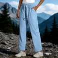 thumbnail image 6 of Inleife Womens High Waist Quick Dry Pants Summer Ladies Drawstring Elastic Waist Breathable Casual & Comfy Trousers, 6 of 6