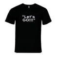 thumbnail image 4 of Let's Go Statement T-Shirt - Black/Gray - Unisex, 4 of 7