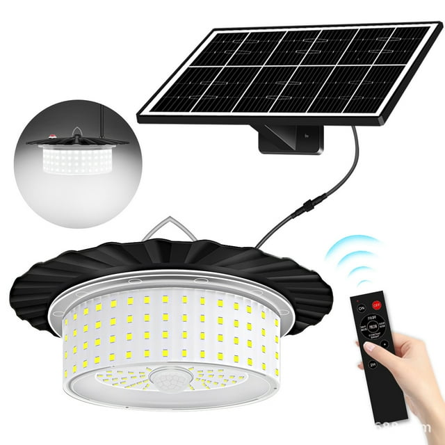 Solar Pendant Light Waterproof LED Shed Light 360 Degree Illumination Support 5 Light Modes Motion
