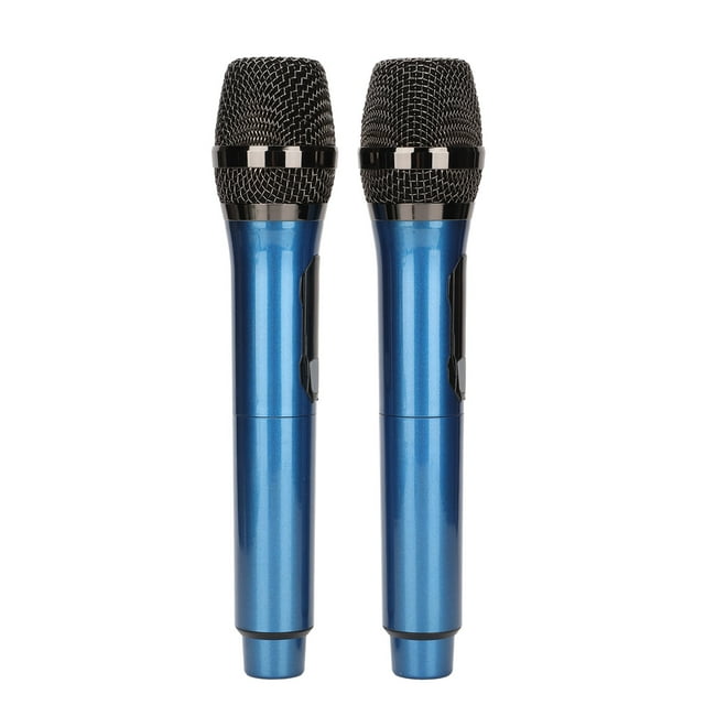Wireless Microphone, 50m Receiving Handheld Microphone For Outdoor Blue