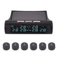 thumbnail image 2 of Monitor Presión Neumáticos Coche Inalámbrico 6 Sensor Externo Digital TPMS 8bar USB Solar, 2 of 8