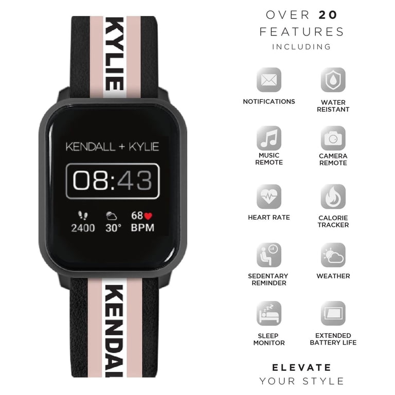 Kendall + Kylie Smartwatch w Interchangeable Strap Kendall & Kylie Beige/Black Smart Watch with Interchangeable  main image 4