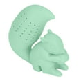 thumbnail image 1 of Food Grade Silicone Squirrel Shape Tea Strainer Cute Squirrel Shaped Tea Infuser Filter Green, 1 of 14