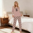 thumbnail image 2 of Pajamas Set for Women Highland Cow Printed Long Sleeve Shirts Soft Pants Sleepwear Outfit, 2 of 4
