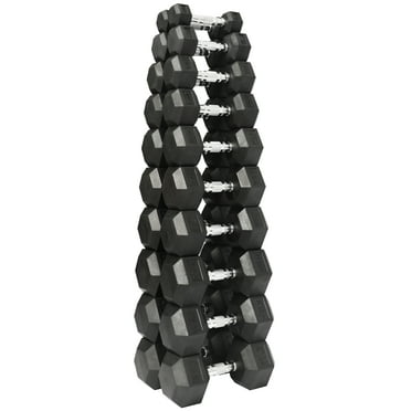 BalanceFrom Compact 550 LB Dumbbells Set, 10 Count