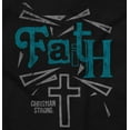 thumbnail image 2 of Faith Cross Hope Christian Jesus Plus Size Long Sleeve Graphic Tee Shirt Brisco Brands 3X, 2 of 5