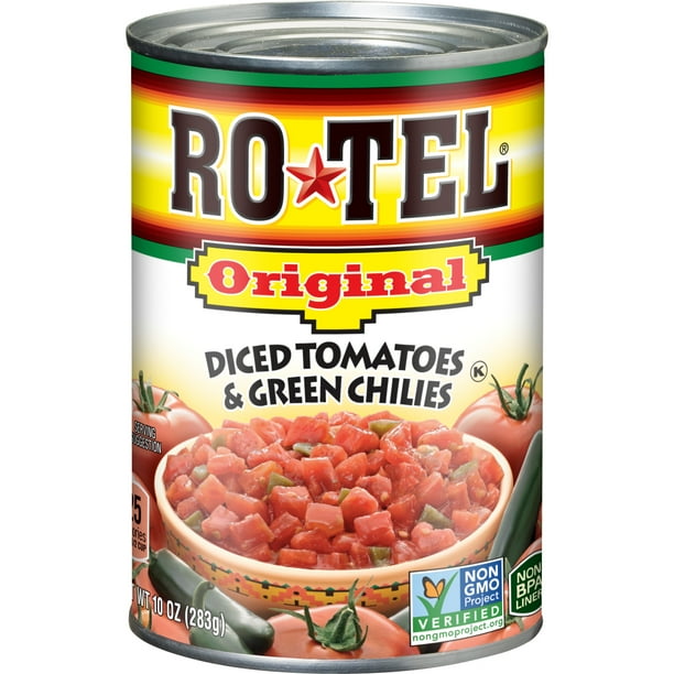 Rotel Original Diced Tomatoes and Green Chilies, 10 Oz