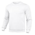 thumbnail image 2 of GrmtClth Mens Sweatshirt Loose Fit Crewneck Long Sleeve Pullover Shirt Warm Casual Sweatshirt 2025 Fall Winter White M, 2 of 4