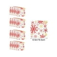 thumbnail image 3 of Red Snowflake Christmas Party Tableware Disposable Plates Cups Napkins Holiday Dinnerware for Festive Gatherings Family Celebrations(20 pcs Napkins), 3 of 6