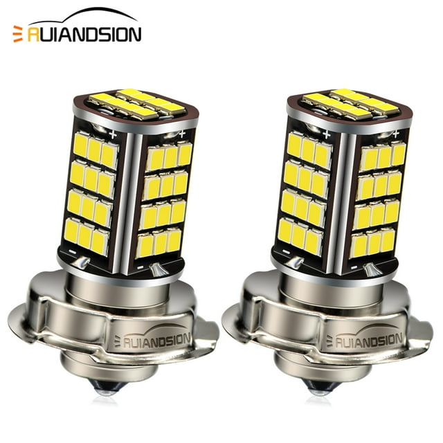 Ruiandsion 12V 7W P26S Headlight LED Bulb Motorcycle Motorbike Scooter Projector Front Lamp Light 1000Lm 2Pcs