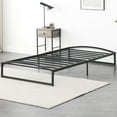 thumbnail image 5 of Low Profile Twin Bed Frame, 6 Inch Heavy Duty Metal Twin Size Platform Bedframe, Mattress Foundation with Steel Slat Support, No Box Spring Needed, Easy Assembly, Noise Free, Black, 5 of 7