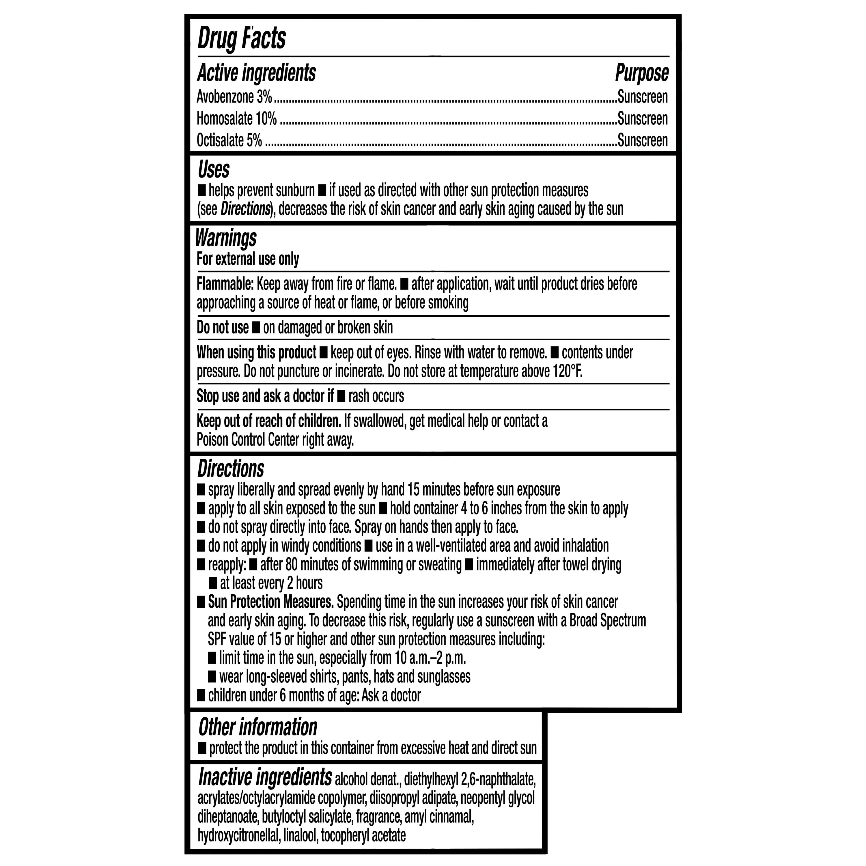 (4 pack) Equate Sport Sunscreen Spray, SPF 30, 5.5 oz