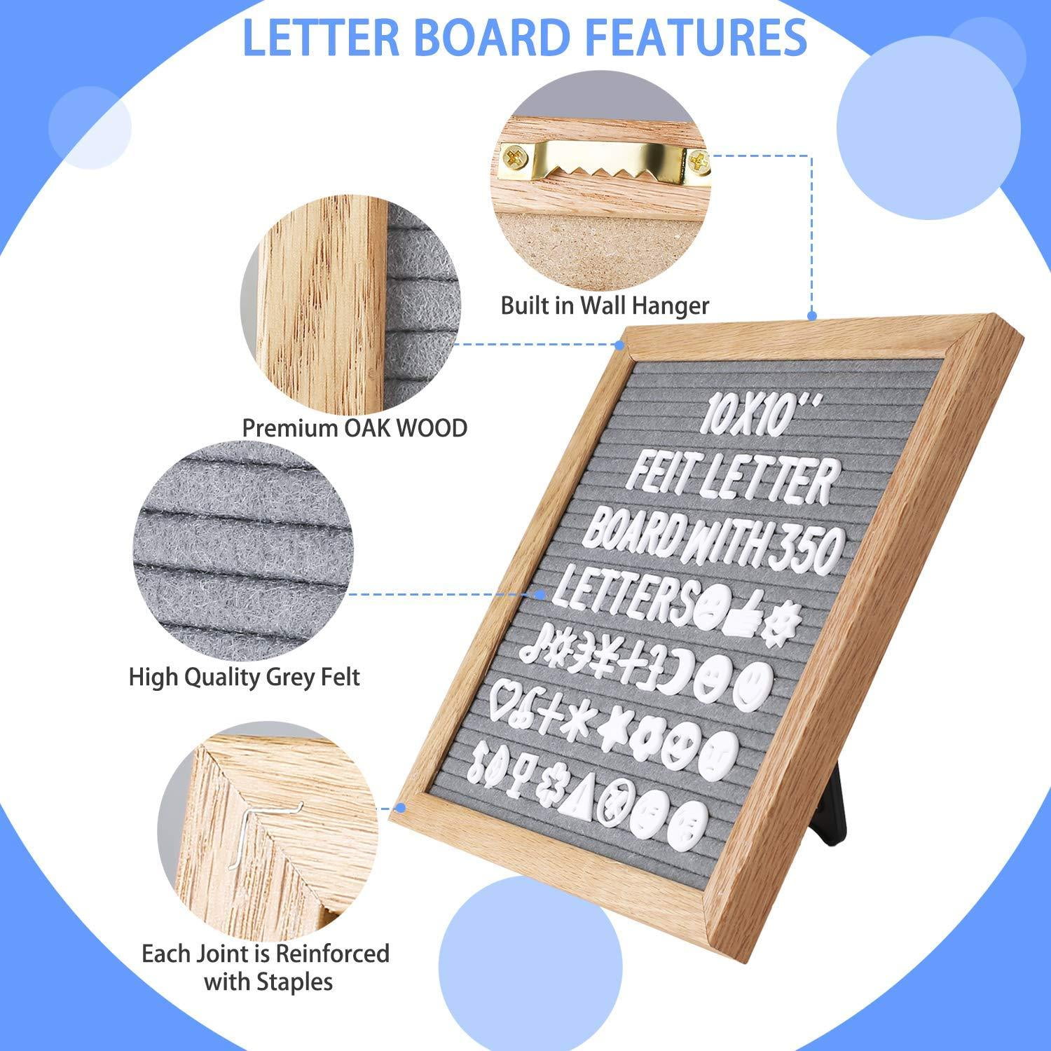 Zahyu Black Felt Letter Board Large 12 x 18 inch Wood Frame with 340 Peg Characters Canvas Letter Bag and Wood Stand #letterboard Zahyu Black Felt Letter Board Large 12 x 18 inch Wood Frame with 340 Peg Characters Canvas Letter Bag and Wood Stand #letterboard