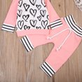 thumbnail image 6 of Kiapeise Newborn Kids Baby Girl Clothes Long Sleeve Hooded T-shirt Top Pants Outfit Set, 6 of 7