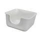 thumbnail image 5 of Caja de arena abierta Bandejas de arena para mascotas con accesorios de jaula de lados altos Bandejas de arena para gatos fáciles de limpiar para háms Blanco Sunnimix Bandeja de arena para gatos, 5 of 8