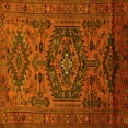 thumbnail image 1 of Ahgly Company Machine Washable Indoor Square Persian Yellow Traditional Area Rugs, 3' Square, 1 of 4