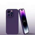 thumbnail image 4 of PANDACO Soft Shell Matte Lavender Gray Case for iPhone 15 Pro, 4 of 5