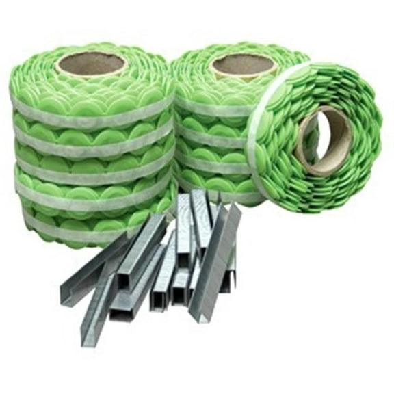 Stinger (2.016M) 3/8 In. Staple Pack With 1 In. Plastic Caps 2016 Caps And Staples/box