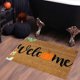 thumbnail image 5 of Yhmxh Alfombrillas de baño para baño Alfombra de calabaza de Halloween, alfombrillas antideslizantes con diseño de calabaza brillante para puerta de entrada, baño, cocina y habitación., 5 of 5