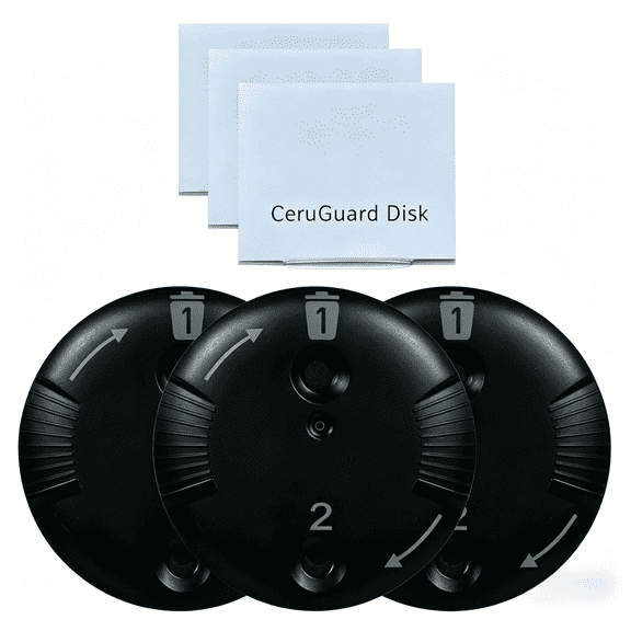 KOKCOOL 3 Packs / 24 Filters Hearing Aid Wax Guards CeruGuard Disk for Phonak Hearing Aid Supplies Replacement Accessories
