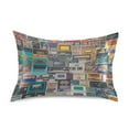 thumbnail image 7 of Yayeee Pillowcase Standard Size Set of 2 Satin Wrinkle Resistant Pillow Case, Large Retro Collection Pattern, 7 of 7