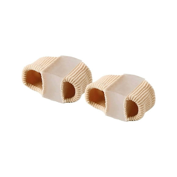Foot Care Toe Spacers Separators with Breathable Fabric and Gel Corrector for Bunions and Misaligned Toes – Double Loop Design