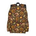 thumbnail image 2 of Disketp Chrysanthemum turkey Mochila Escolar de Gran Capacidad y Peso Ligero, Mochila de Viaje Ideal para Escuela, Trabajo y Uso Diario, Cómoda y con Estilo, 2 of 8