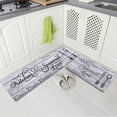 thumbnail image 5 of WannaToo Kitchen Mats 2Pcs, Anti Fatigue Kitchen Rugs and Mats, Non-slip Cushioned Floor Comfort Mat for Kitchen, Doorway, Sink, Laundry, 17"x27"+17"x47",Spoon and Fork, 5 of 8