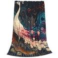 thumbnail image 2 of Pofeuu Abstract Peacock Painting Print Ultra-Soft Micro Fleece Blanket,for Bed Or Sofa,All Season Throw Blankets Flannel Blanket-80"x60", 2 of 7