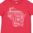 thumbnail image 4 of Inktastic Wisconsin State Word Salad Boys or Girls Toddler T-Shirt, 4 of 5